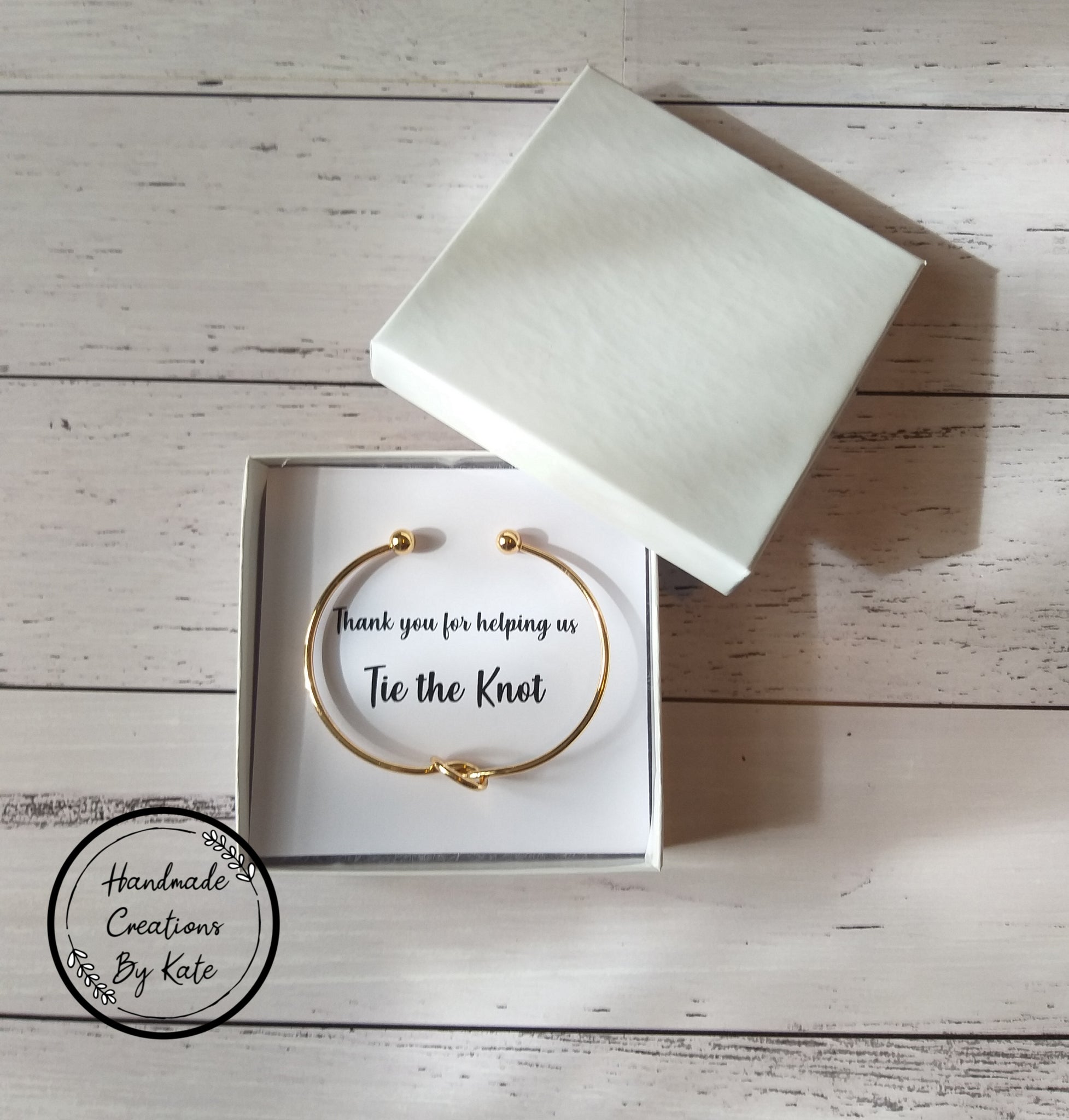 Tie the Knot Bracelet  Bridesmaid Gift Maid of HonorMatron of Honor   Bridesmaid Gifts Boutique